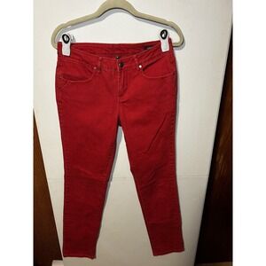 Jag Jeans Red Mid Rise Slim Leg Women’s Size 4